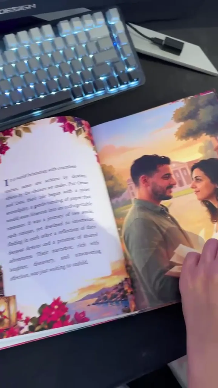 Page intérieure : Omar et Lina enlacés sur le canapé devant la télévision
